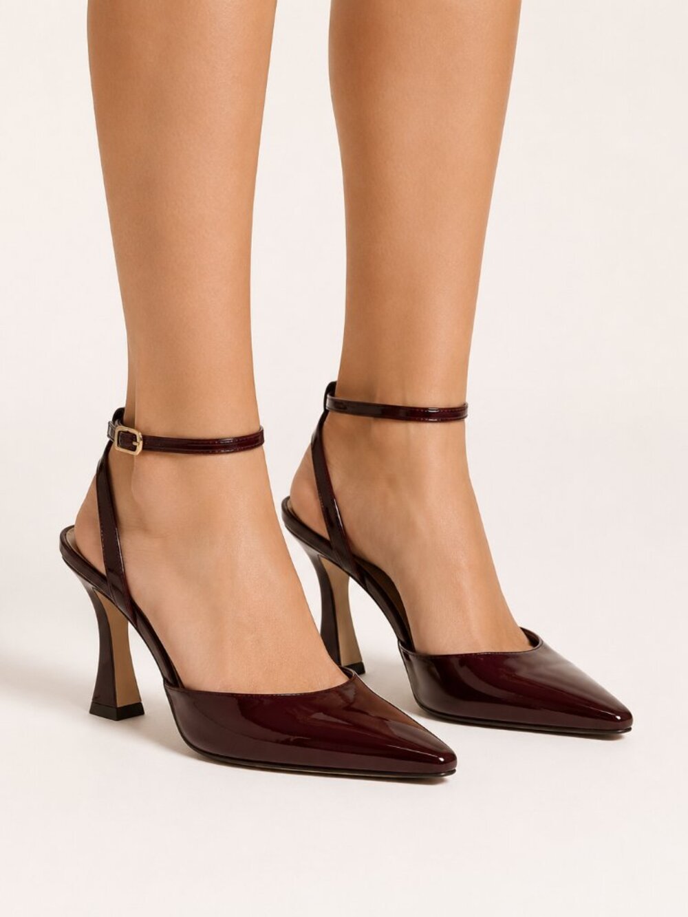 NWT Antonio Melani Burgundy Patent Leather Pointed Toe Heels Size 8M